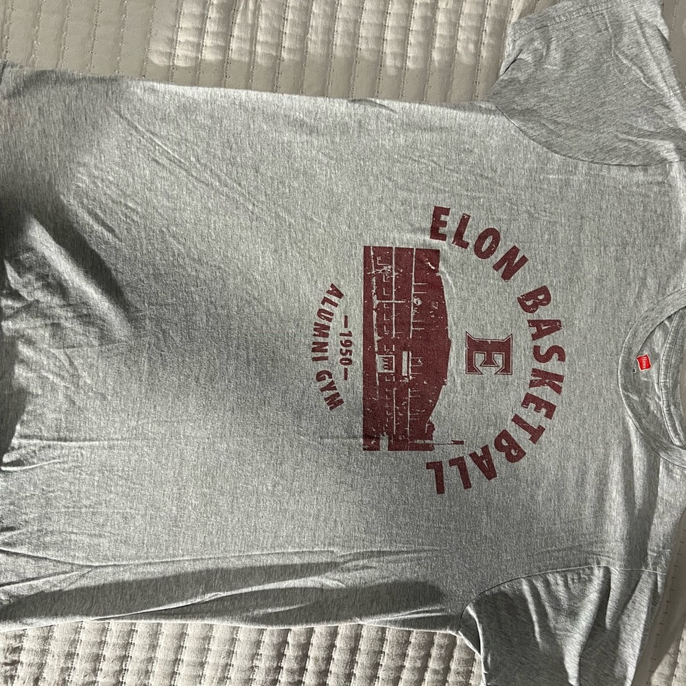 Gray Elon Basketball Alumni T-Shirt